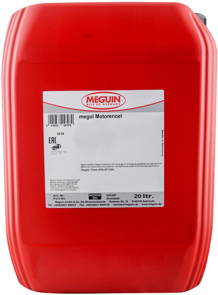 Олива трансмісійна MEGUIN Hypoid-Getriebeoel TDL SAE 75W-90 20 л (4015838048342)